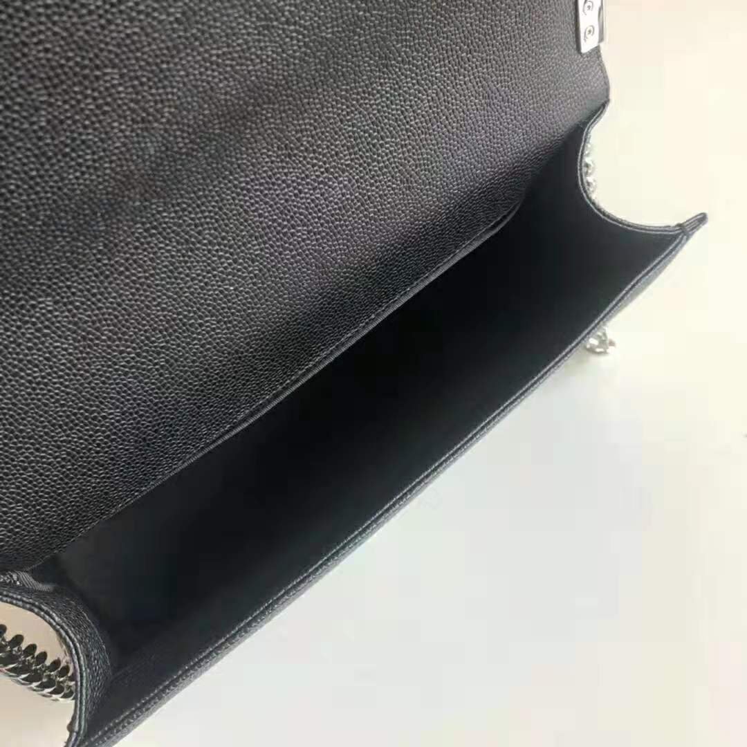 Chanel Women Large Boy Chanel Handbag in Calfskin Leather-Black - 图片 2